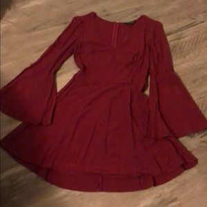 Express maroon dress size 0
